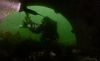 Laura James swims inside a stormwater outfall in Puget Sound that she has come to call "The Monster" because of how much