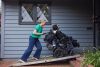 Tina and her daughter June Stracener in their Southeast Portland home on April 11, 2024. (Leah Nash/InvestigateWest)