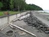 Seawalls that cut off the natural process of beachside bluffs shedding sand can leave beaches rocky instead of sandy,