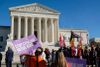 Members of tribes from across the United States rally outside the U.S. Supreme Court on Nov. 9, 2022, in support of the