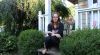 Erin McDade, a green building advocate who served on Bellingham’s Climate Action Task Force, sits on her porch.