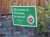 Many homes in the Mountain Ranch subdivision in Ashland, OR display these signs to show their participation in the Firewise