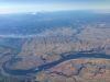 The Dalles Dam, which spans the Columbia River near Portland, with Mount Adams and Mount Rainier in the background. The dam