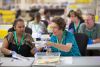 Employees check ballots at King County Elections office in Renton, WA on July 31, 2017.