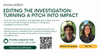 Free training: Editing the investigation
