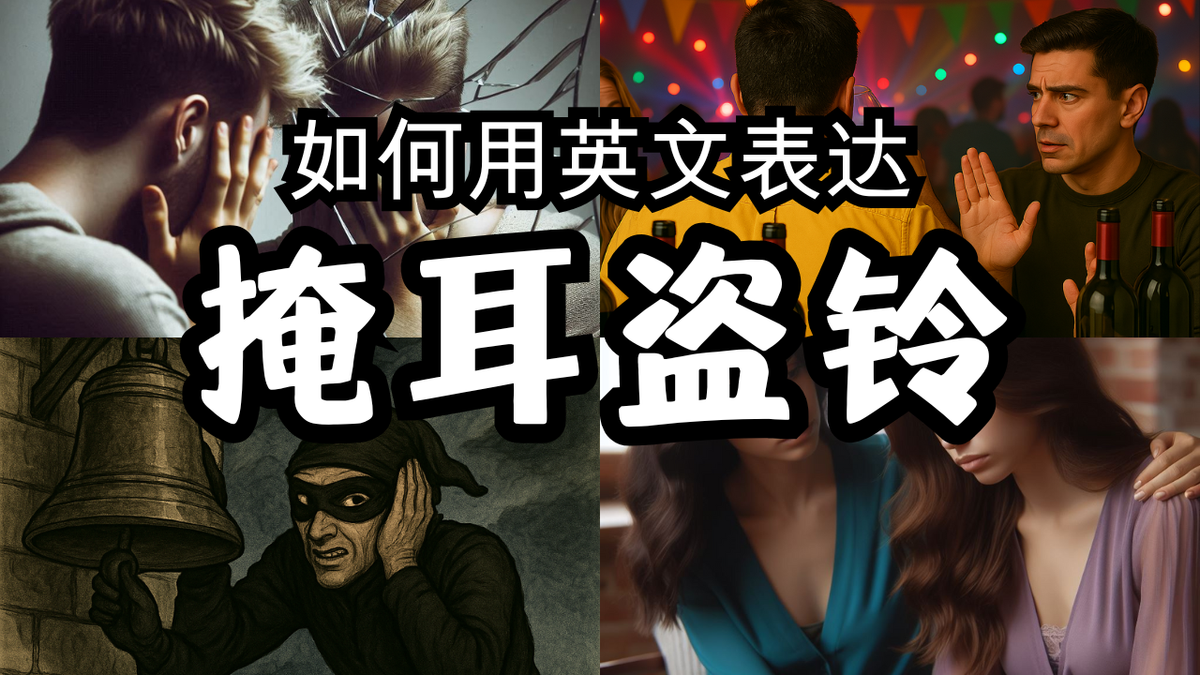"掩耳盗铃"英文怎么说？