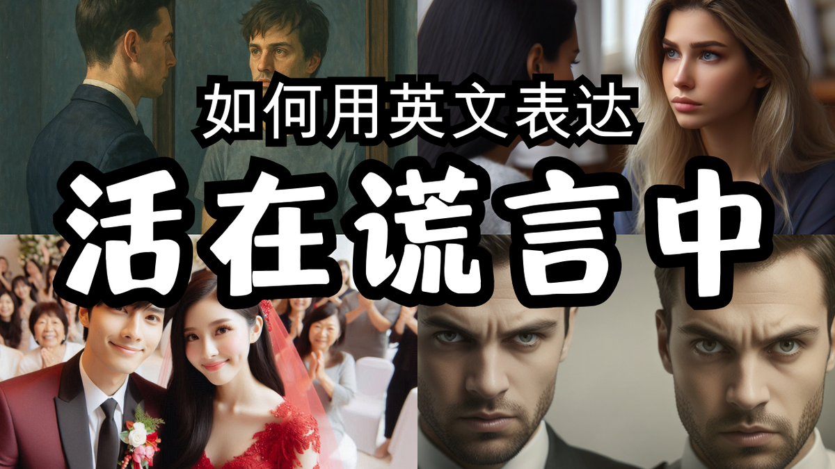 生活在谎言中英文怎么说？