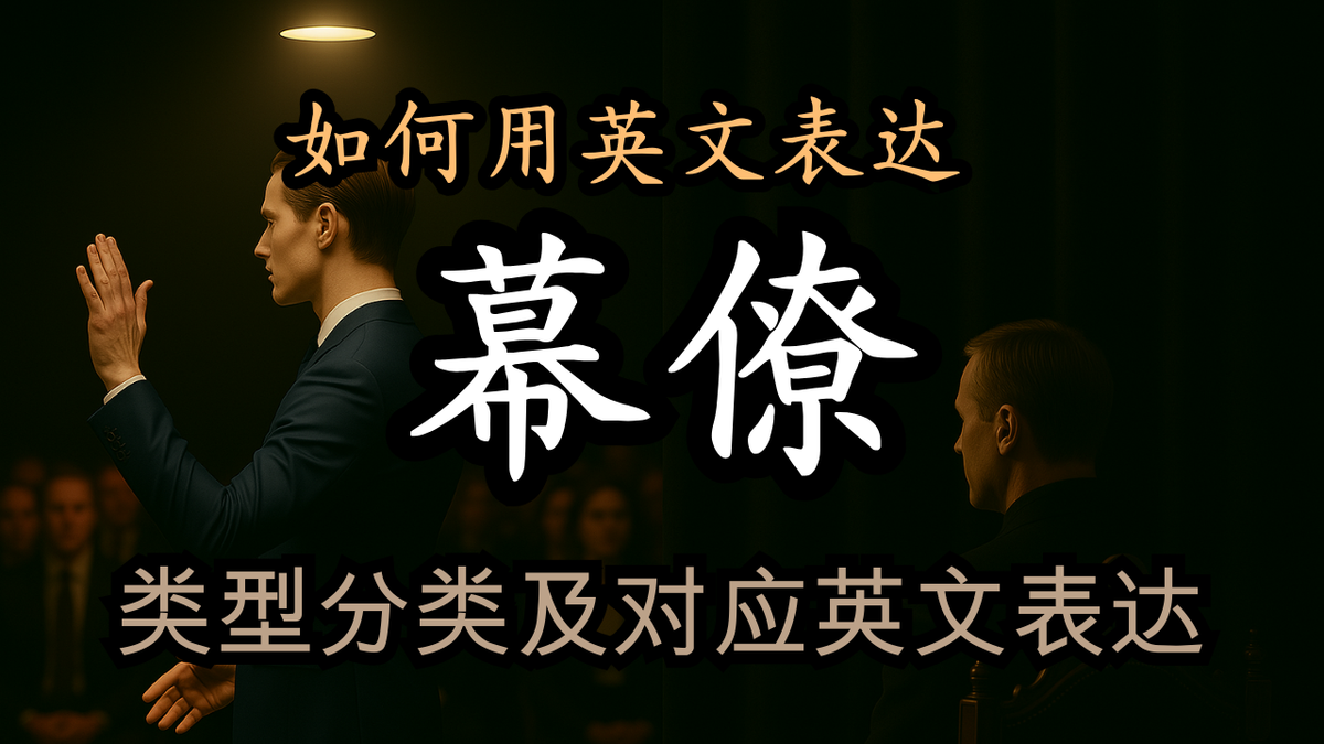 6个词秒懂"幕后大佬"