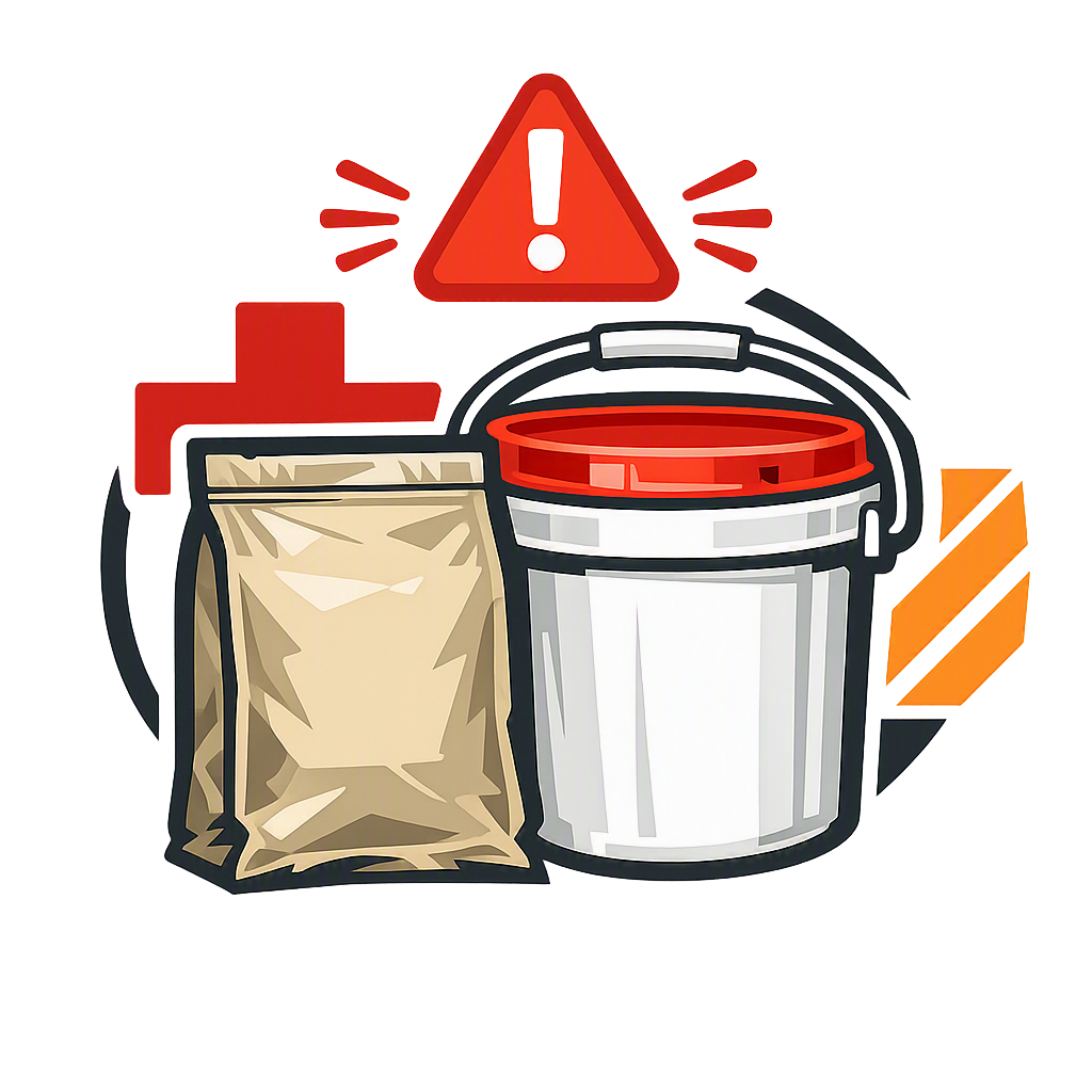 Emergency Food Bag and Bucket