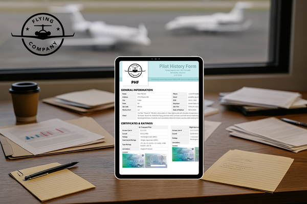 Pilot History Forms & FAA Verification