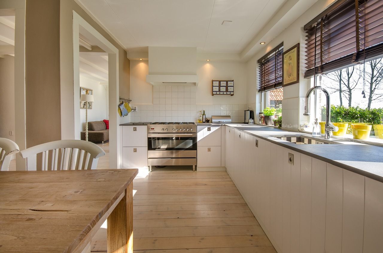 home exchange tidy kitchen