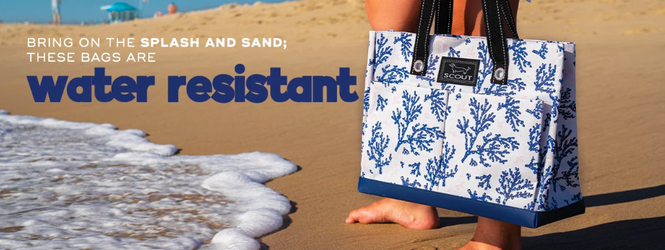 Scout water-resistant beach bag- beach essentials from HomeExchange