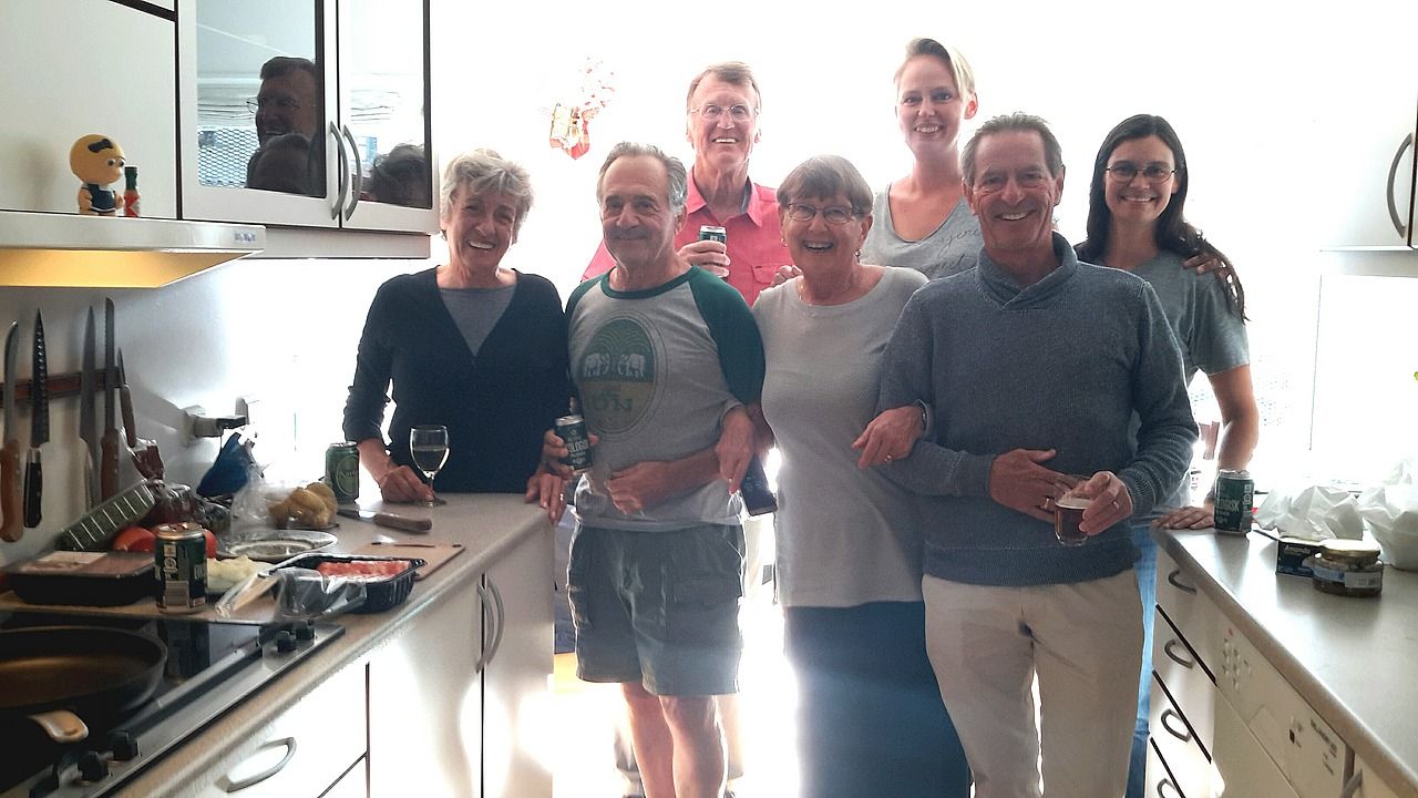 William with his HomeExchange hosts in Denmark