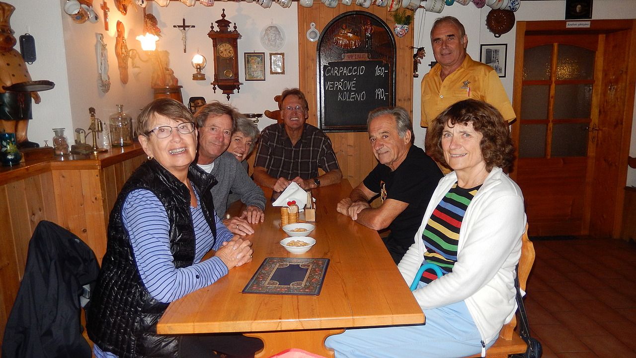 William and his friends on an exchange in Czech Republic