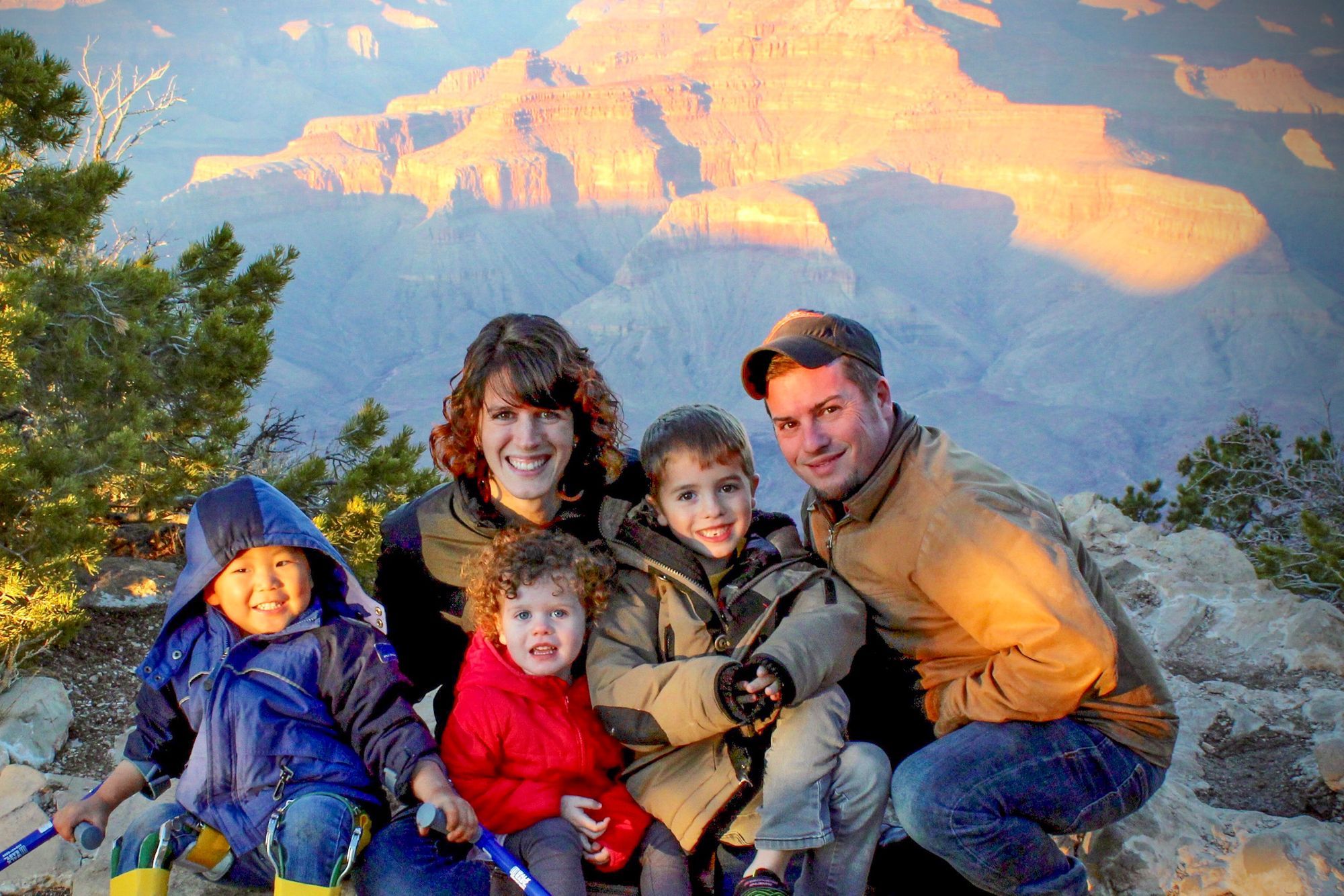 Jennifer Allen with her family