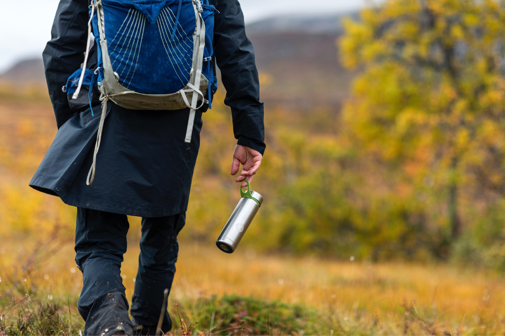 HikerWithWater