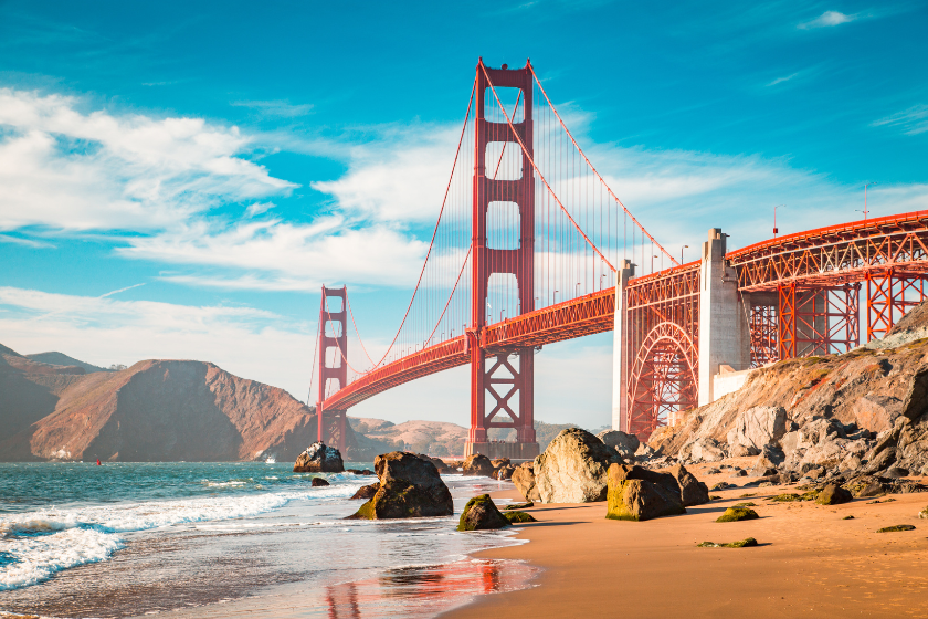 San Francisco as one of the best places to visit in the USA in august