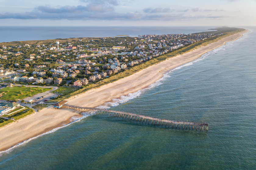 Outer Banks as one of the best places in october in the USA