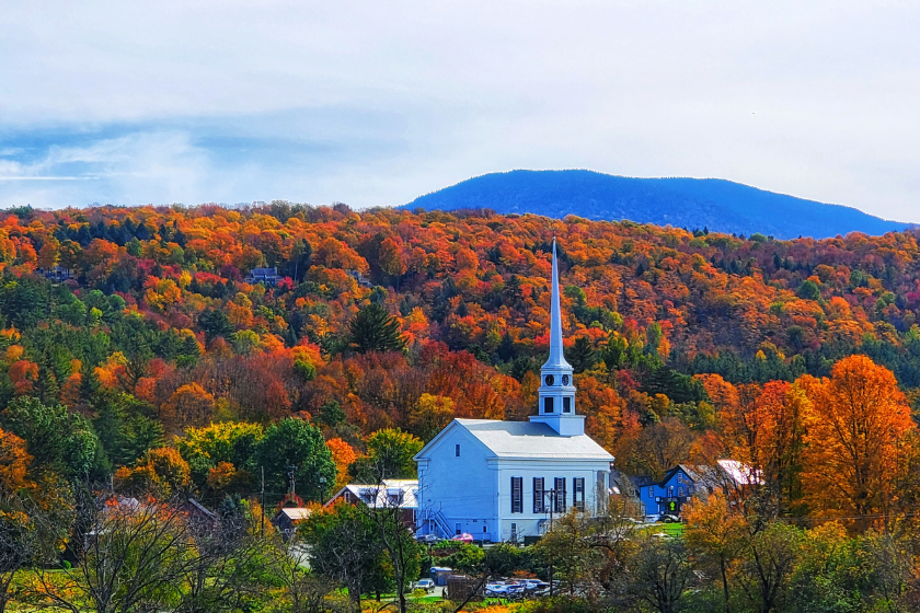 Vermont as one of the best places to visit in October in the USA