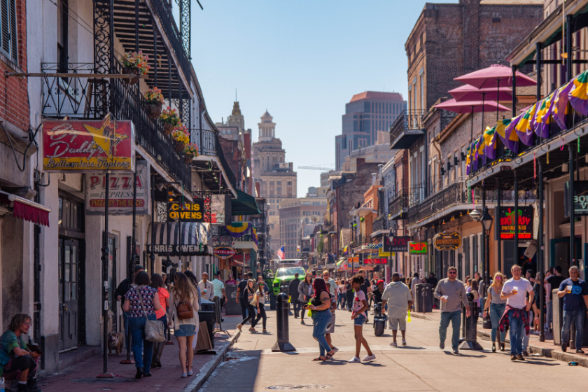 Most visited tourist attraction in the world: Bourbon street