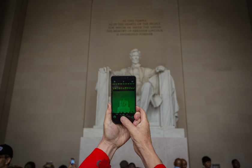 Most visited tourist attraction in the world: Lincoln memorial