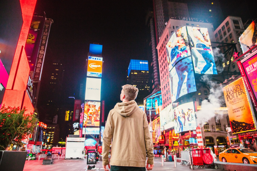 Most visited tourist attraction in the world: Times Square
