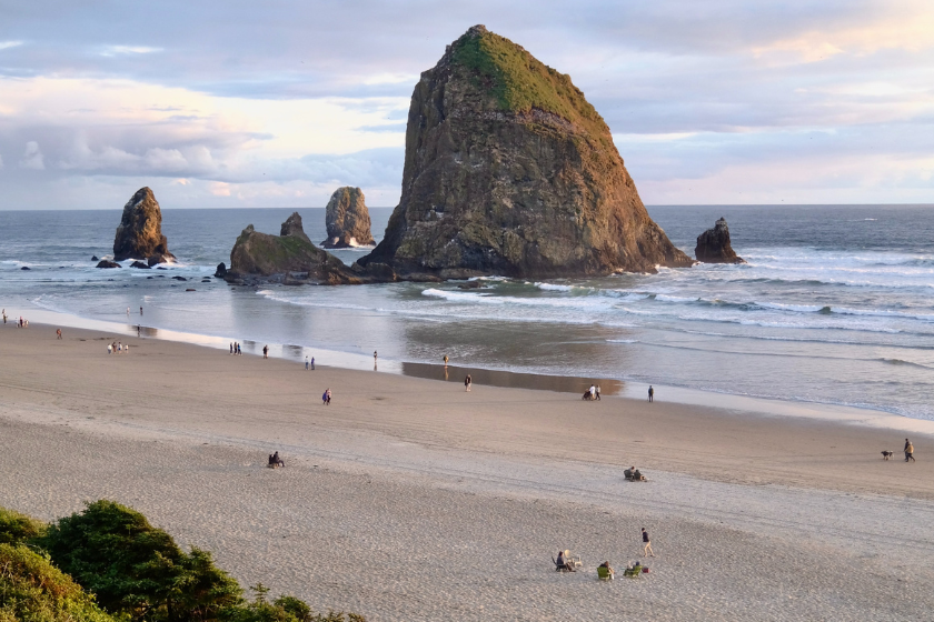 Cannon beach as one of the best beaches for kids