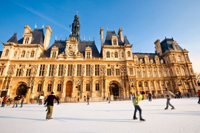 christmas in paris ice skating