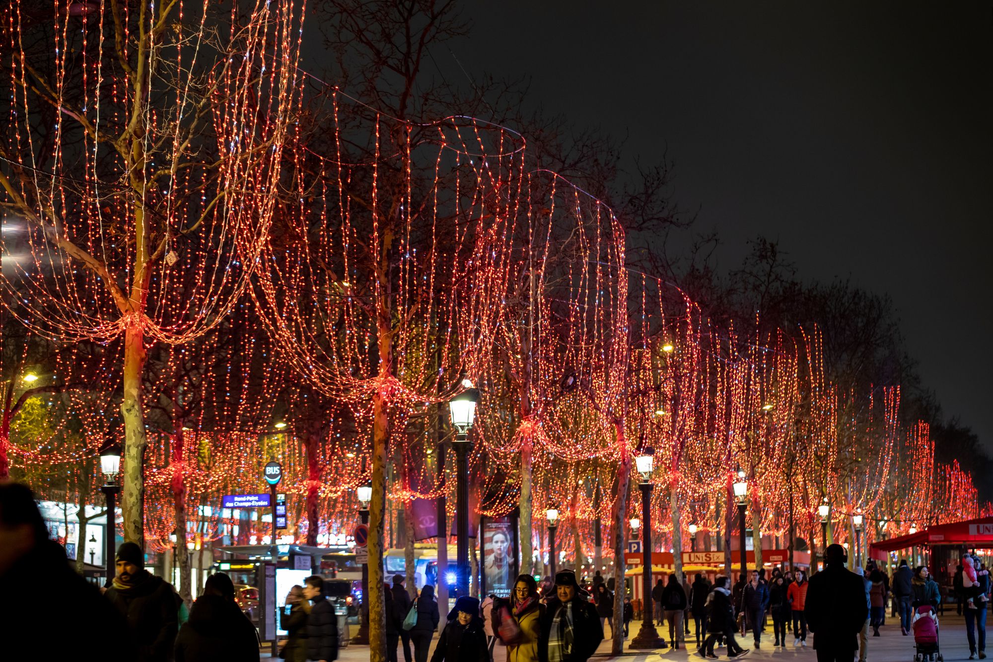 christmas in paris champs elysees