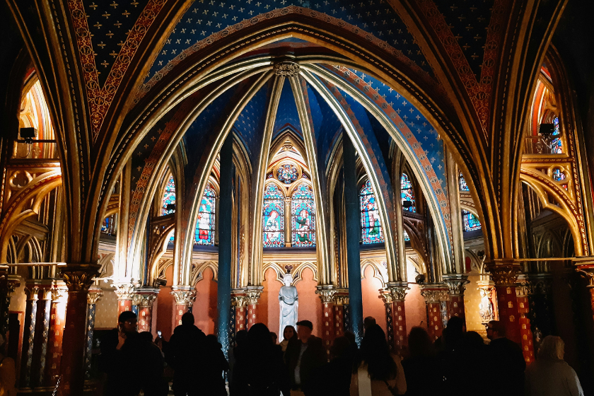 christmas lights in paris concert saint chapelle