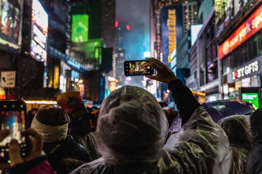 christmas new york ball drop