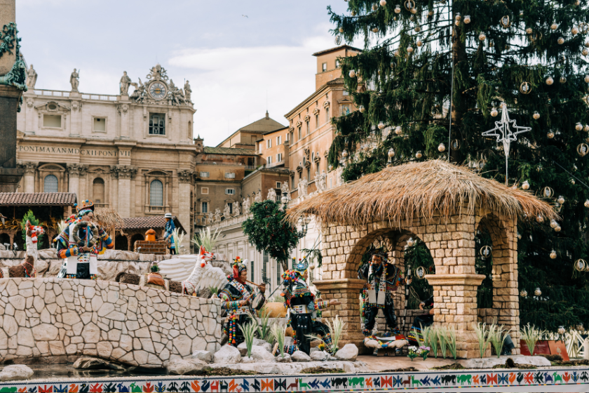 christmas rome vatican nativity scene