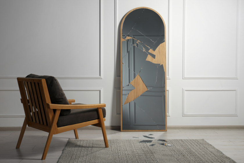 Broken mirror