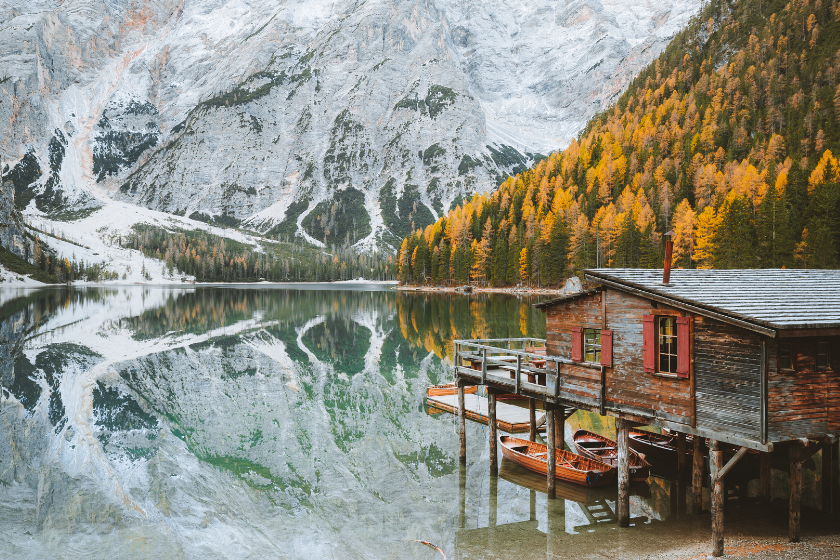 best places to visit january dolomites