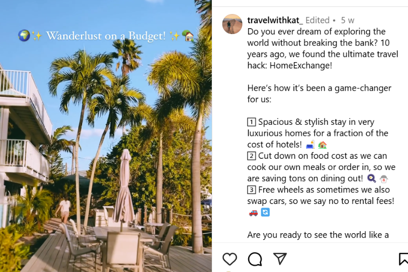 HomeExchange Instagram challenge