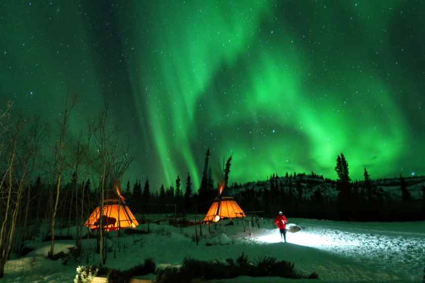 A chance to see the Northern Lights when visiting Yukon