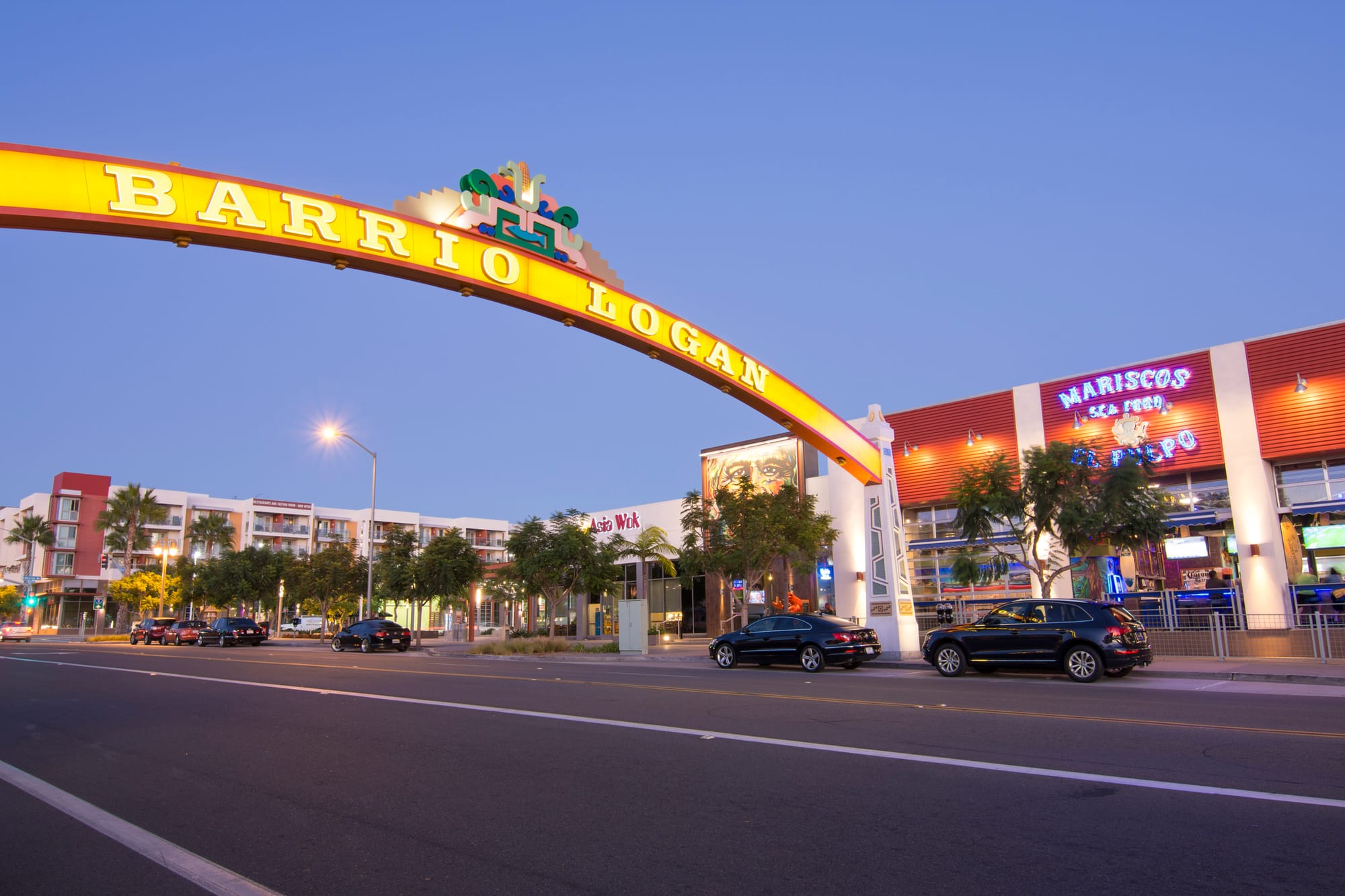 View of Barrio Logan as one of the things to do with friends in San Diego