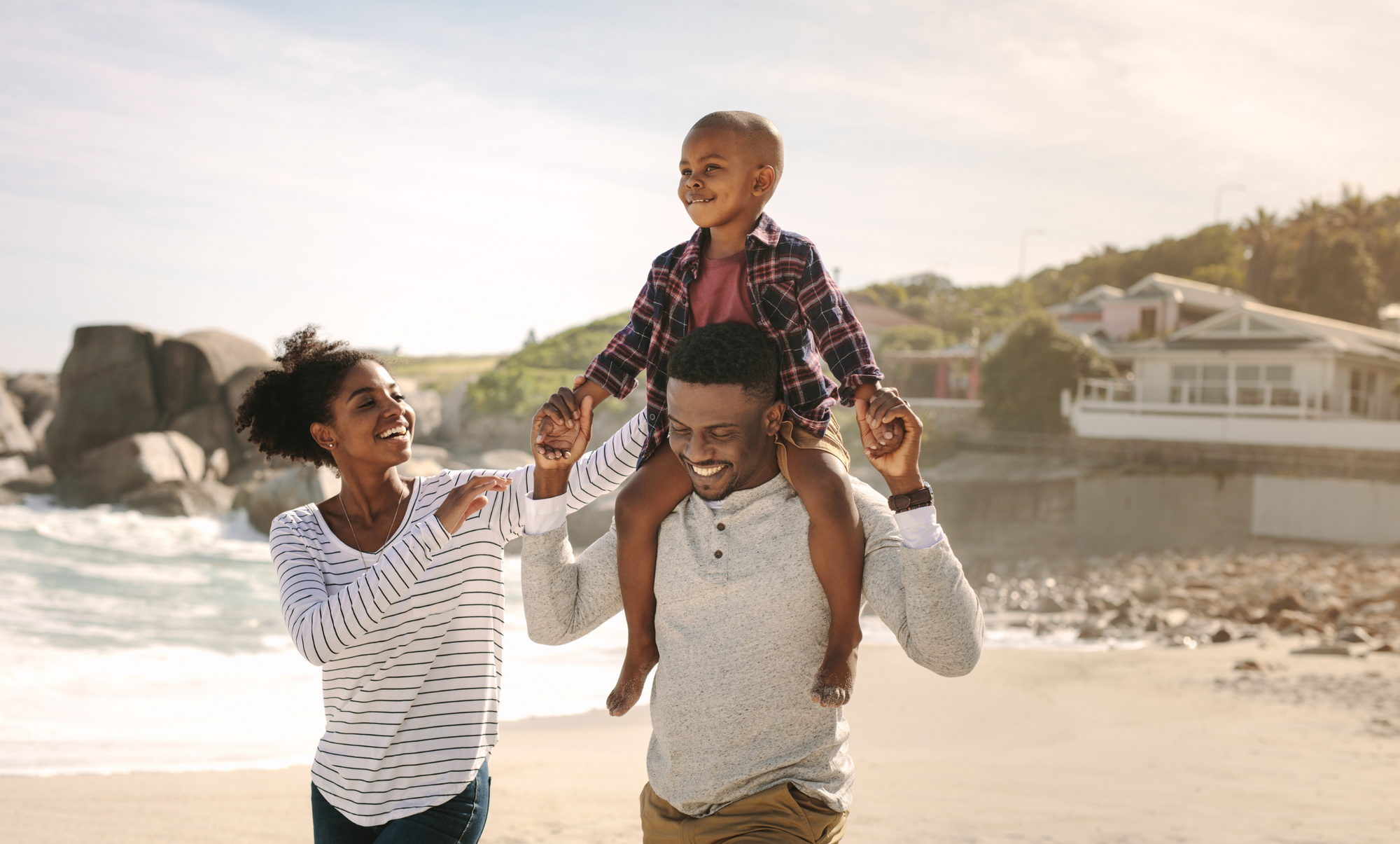A family enjoying vacation with HomeExchange