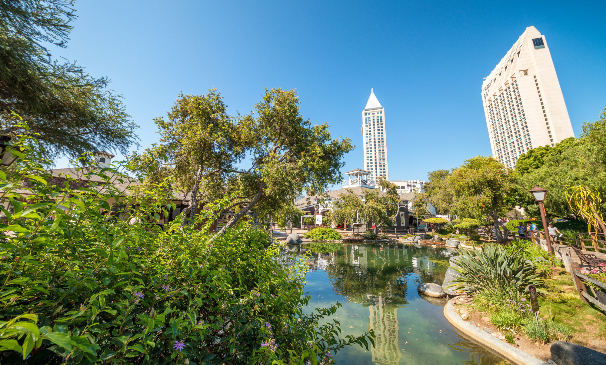 View of Sea Port Village as one of the things to do in San Diego with dogs