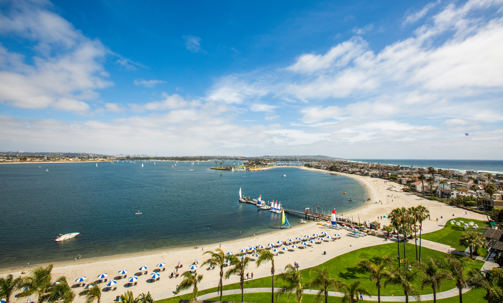 View of Mission Bay as one of the places to visit in San Diego with friends