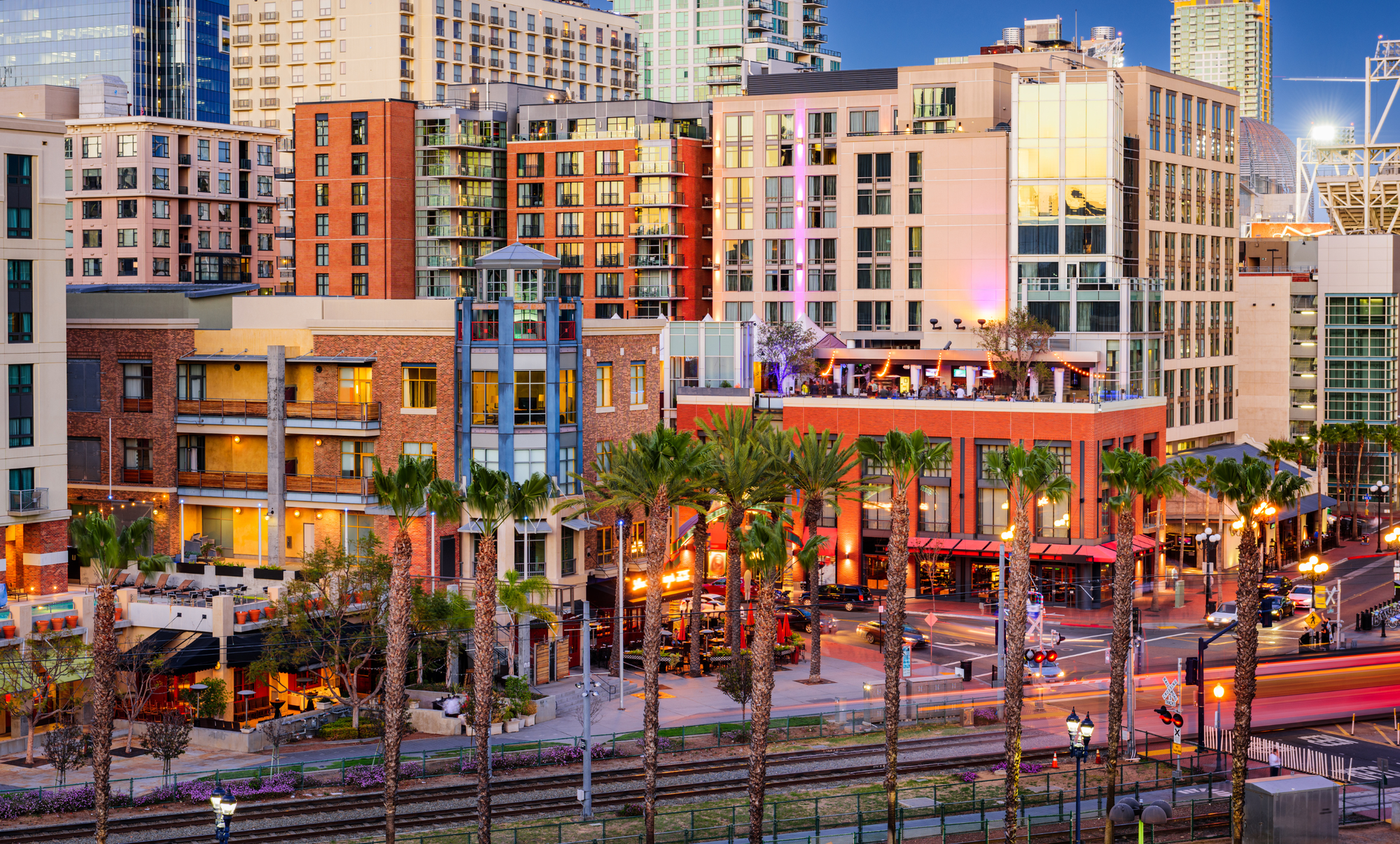 View of Gaslamp Quarter as a fun thing to do in San Diego with friends