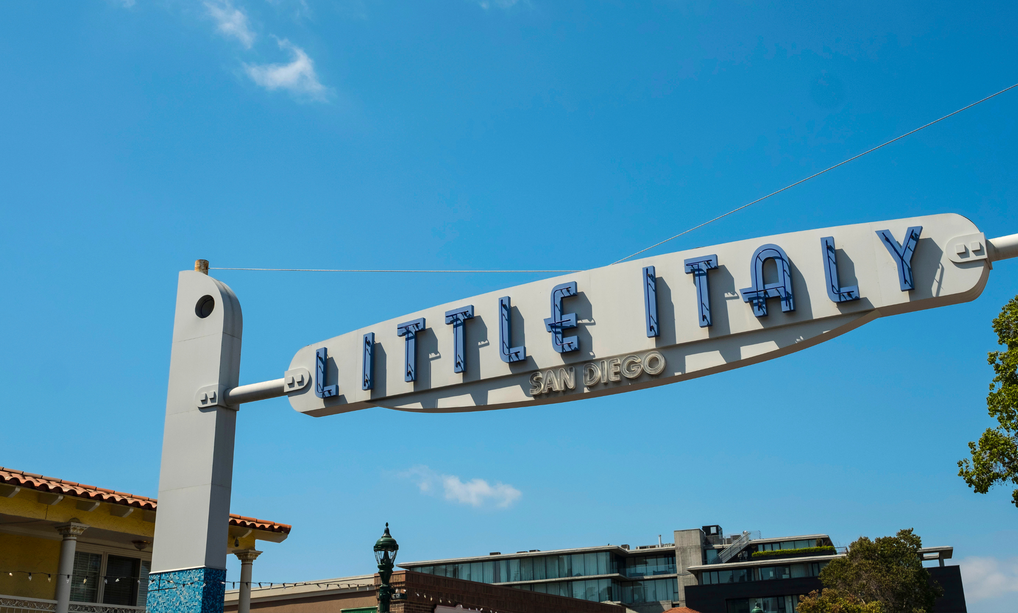 A photo of Little Italy: one of the things to do in San Diego for families
