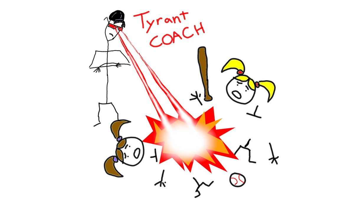 Sucky softball coach gets coached by his daughters