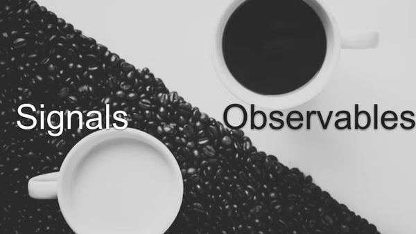 Talk cover for Reactivity in Angular Applications: Signals vs Observables