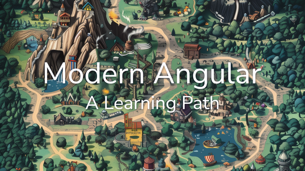 Talk cover for Modern Angular: A Learning Path