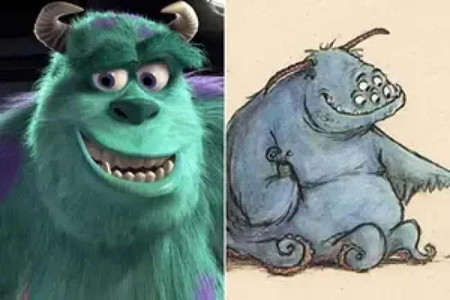 Early Movie Concept Art Sulley Monsters Inc.