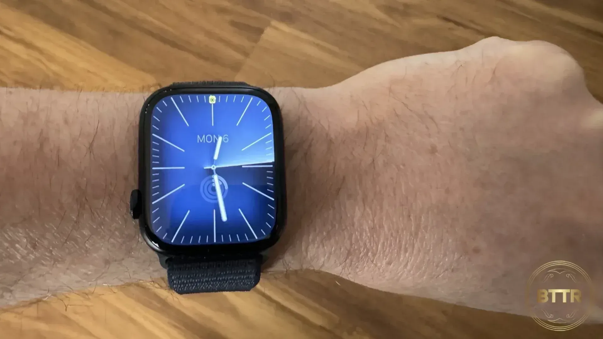 The Apple Watch Series 9 on my wrist