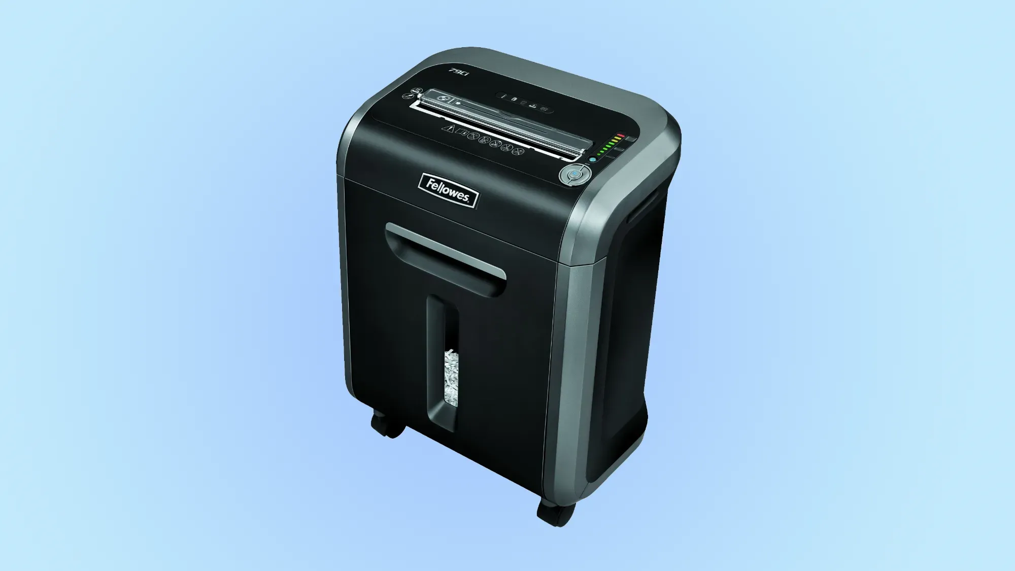Fellowes Powershred 79ci on a gradient background