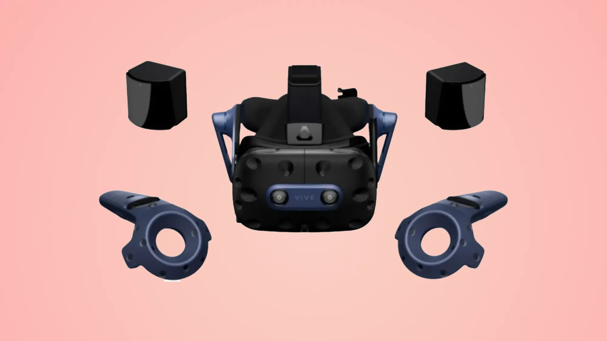 HTC Vive Pro 2 on a gradient background