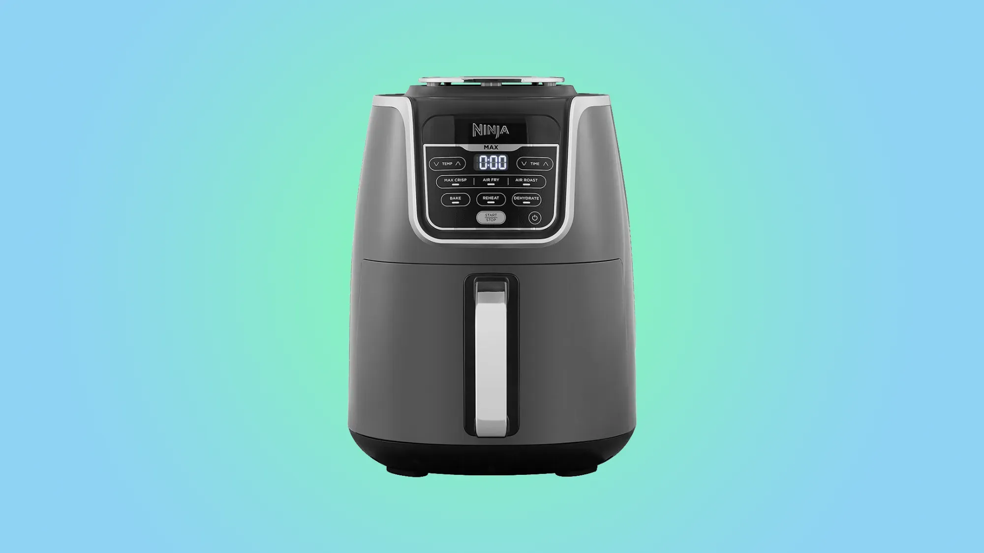 Ninja Air Fryer Max AF160 on a gradient background